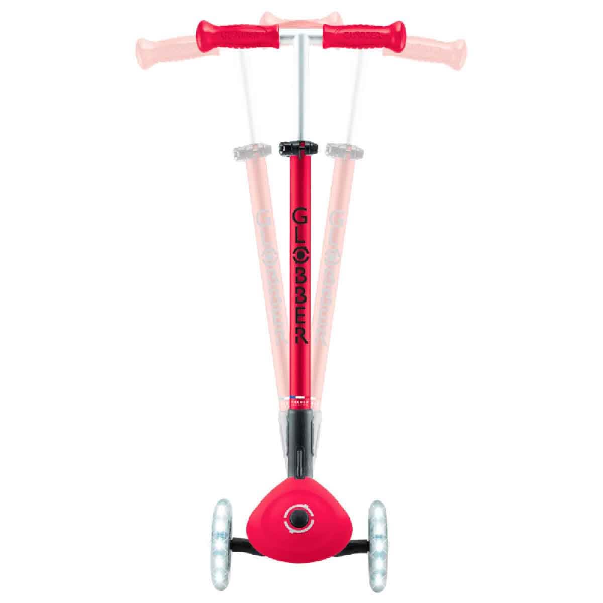Globber Primo Folding Plus Lights - Monopattino a 3 ruote, per bambini da 3 a 9 anni