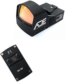 Ade Advanced Optics Compact RD3-009 Red Dot Reflex Sight + Optic Mounting Plate for SW Smith Wesson MP/MP 2.0 Shield SD9VE,SD40VE Pistol and Also a Standard Picatinny Mount