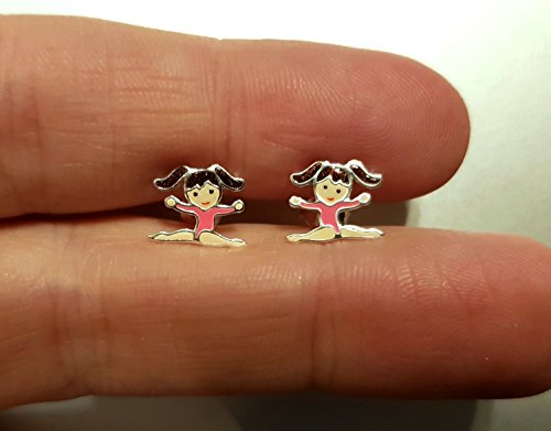 Orecchini da ragazza in argento Sterling con