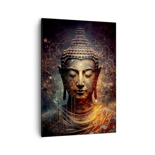 Moderne Impression sur Toile Bouddha Méditation Religion Image Tableau Decoration Murale 50x70cm...
