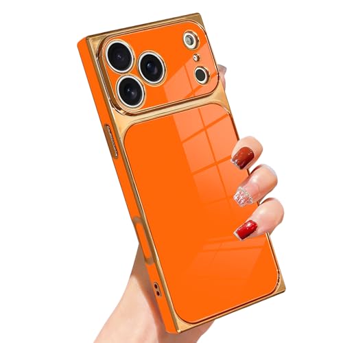 Coque iPhone 17 Pro Max silicone transparent or antichoc pour femme