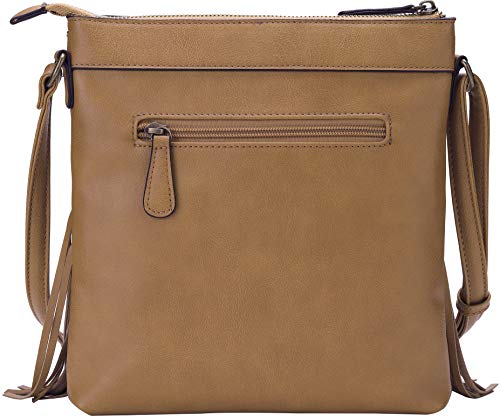 Image of B BRENTANO Vegan Fringed Crossbody Bag with Studs