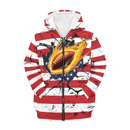 Image of Coloranimal Unisex Girls Boys Long Sleeve Casual Hoodies & Sweatshirts Tops Kids Zip Up Jacket Coat Age 6-16 Year