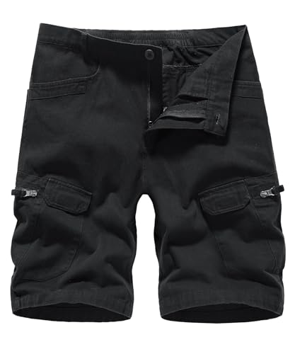 Btmpmcs Cargo Pantalón Corto para Hombre Pantalones Cortos de Camuflaje Tactical Casual Shorts de Algodón con Varios Bolsillos Verano Deportivos Bermudas de Playa Ligeros Chino Cortos de Trabajo