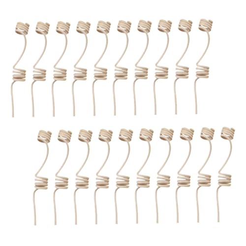 HOOTNEE 20pcs Aromatherapy Diffuser Sticks Wavy Rattan Essential Oil Sticks Natural Fragrance Diffuser Home Aroma Decor