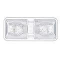 fouwick 12V LED RV Interior Lights, 4500K Neutral White LED Dome Light for RV Camper Interior, 12 Volt Interior LED Lights for Trailer Motorhome Boat, 12V LED Light Fixture Ceiling Overhead Light