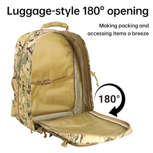 Mochila táctica impermeable 40L para senderismo hombres miniatura 6