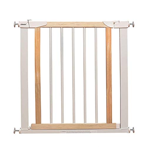 Extension de porte rétractable en bois blanc avec barrière de sécurité réglable