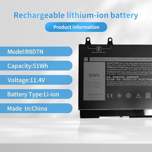 Batterie Dell Latitude 5400 5500 - 11.4V 51Wh pour portable Precision 3540
