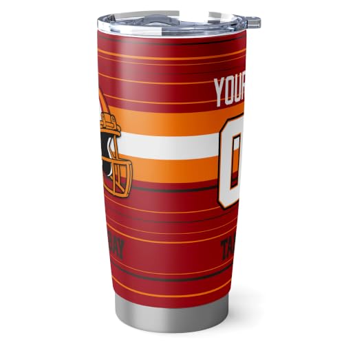 Image of Tampa Tumbler 20oz Travel Mug Gifts Custom Name Number