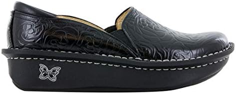 Alegria Debra Womens Professional Shoe Black Embossed Rose 10 M US | Image 1
