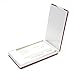 Rerii Business Card Holder Leather Surface Stainless Steel Business Card Case Name Card Holder (Brown D)