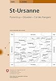  1085 St-UIrsanne: Porrentruy - Glovilier - Col des Rangiers (Landeskarte 1:25 000, Band 1085)