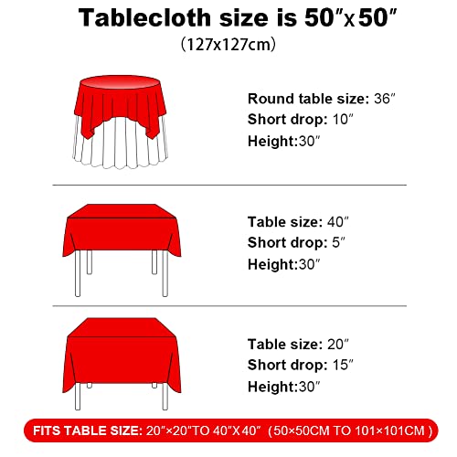 Dominiburl Sequined Tablecloth Gold Banquet Tablecloth Suitable For Party Decoration Engagement Wedding Bridal Shower Dinner Baby Shower 50X50 Inch #TOP5