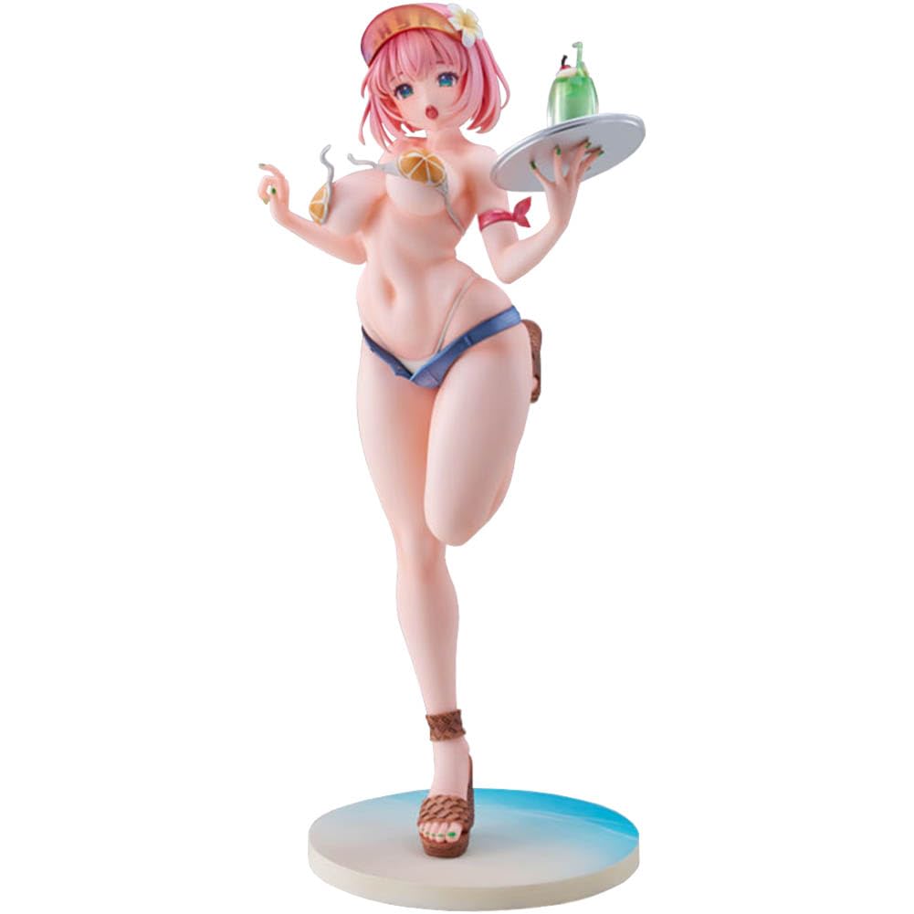 Figura de acción de camarero de verano de anime, figura coleccionable de