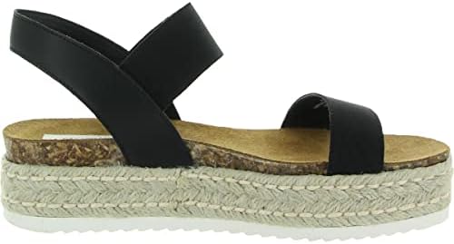 Steve Madden womens Jaklin Flat Sandal, Black, 7 US | Image 1