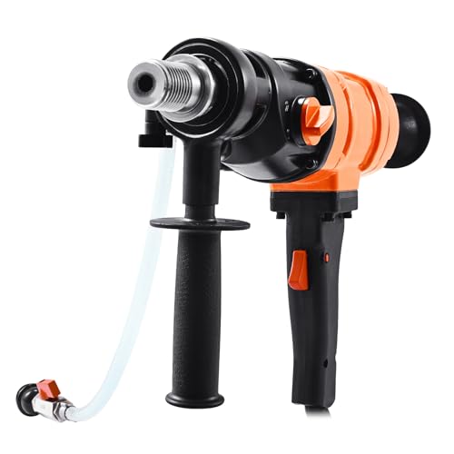 Miniatura 9 de Vevor Perforadora De Diamante, Equipo De Perforación Manual 1000 2250 Rpm De 2 Velocidades En Seco Y Húmedo Con 4 Brocas Diámetro De Perforación De 200 Mm Para Hormigón, Ladrillo, Piedra