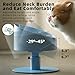 MS!MAKE SURE Adjustable Raised Cat Bowls, Ceramic Elevated Cat Bowls, Pet Bowl with Anti - Slip Rubber Pad, Leak - Proof, Lead & Cadmium Free, Whisker - Friendly, for All Life Stages of Age Blue