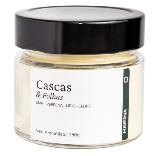 Vela Aromatica Perfumada Aroma de CASCAS & FOLHAS 145g - MINERVA CANDLES