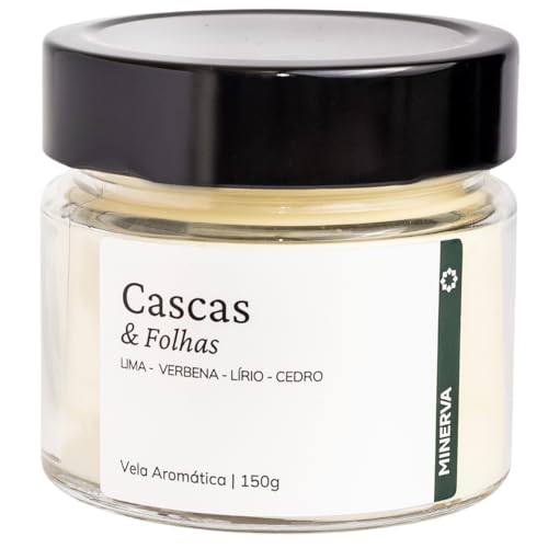 Vela Aromatica Perfumada Aroma de CASCAS & FOLHAS 145g - MINERVA ...