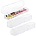 COSMOS Clear Color Pack of 3 Mini Craft Pencil Container Case Box, Snap Closure