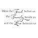 TOARTi Bless This Food Before Us,The Family Beside Us, and The Love Between Us Wall Decal, Kitchen Dining Room Prayer Sticker, Family Love Positive Quote Thanksgiving Decal