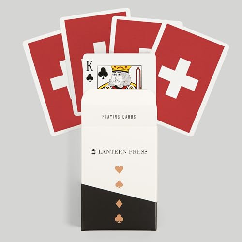 Baraja de Póker Bandera Suiza 52 Cartas Tamaño Poker miniatura 6