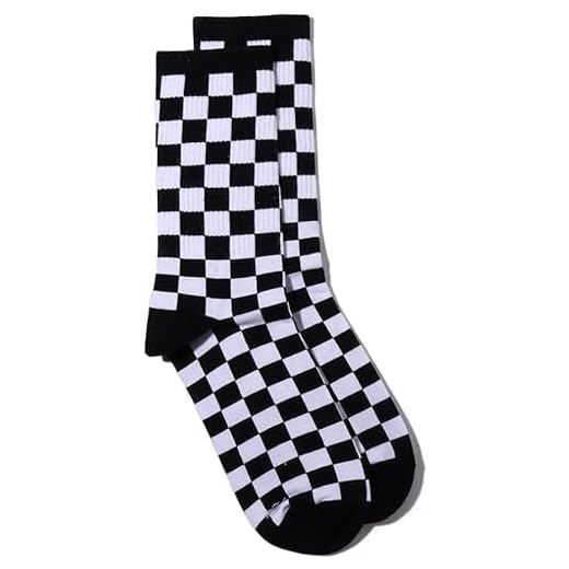 1Pair Checkerboard Socks Geometric Checkered Socks Hip Hop Cotton Unisex Print Skateboard Soks Easy to Wear, Fashion Harajuku Trends Novelty and More, Girls' Clothing