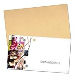 GESCHENKGUTSCHEINcom by POS-HAUER. Gutschein-Set. 50x Gutschein + Kuvert. Für Mode Modegeschäfte Modehandel Schneidereien, blanko zum selber Ausfüllen.