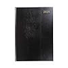 Collins Essential 2025 Business Diary - A4 Day to a Page Planner with Leathergrain Hardback Cover - Black - ESSA41.99-25