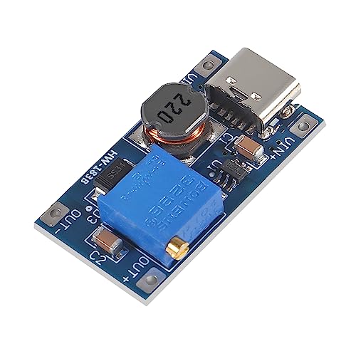AITRIP 10 Stück Typ-C DC Boost Modul - Einstellbarer Step-Up Konverter 2A, 2V-24V auf 5V 9V 12V 28V Power Modul
