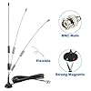 Bingfu VHF UHF Police Scanner Radio Ham Radio Home Mobile Radio Aerial Antenna Magnetic Base BNC Male Compatible with Car Truck Police Scanner #4