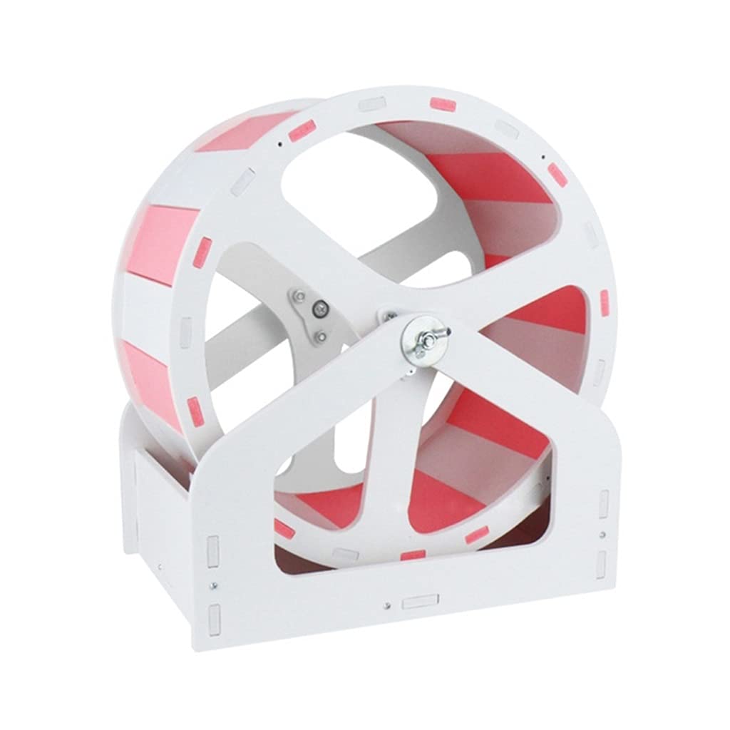 Rueda de Ejercicio para Correr para hámster, Juguete silencioso con Soporte Ajustable, Giratorio