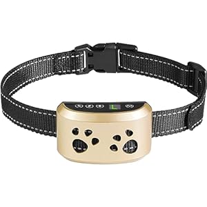 Dog Bark Collar, Svtrat Smart Bark Collar for Small Medium Large Dogs Anti Bark Collars with 4 Training Modes and 7 Level Sensitivity, Barking Collar
