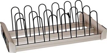 Hafele TAG Hardware 30" Shoe Rack Pull Out for Closet Engage Collection, Matt nickel