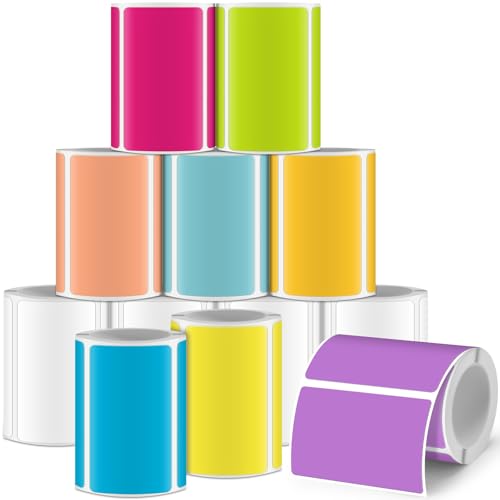 Ctosree 12���[�� �v�����^�[���x�� �S�����M�� �h�� ���M���x���X�e�b�J�[ Phomemo M110 M221 M220 M120 M200 M110s �v�����^�[�ɑΉ� (���C���{�[�J���[�A1.18 x 1.96�C���`)