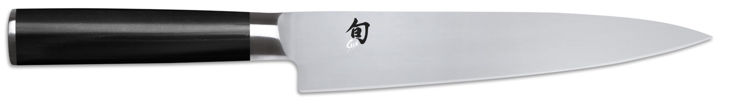 KAI Shun Classic Couteau de Filetage Flexible Japonais 18 cm Longueur de Lame - Acier AUS-8A - Manche en Pakkawood - Fabriqué au Japon - Couteau de Filetage Forgé, Noir