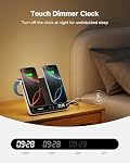 SwanScout Wireless Charger for Apple Watch and Phone, Dual Phone Charger for iPhone 17/16/15/14 Series, for Apple Watch Ultra/11/10/9/8/7/6, for AirPods 4/Pro 2/Pro/3, SwanScout 710A (Black & White)