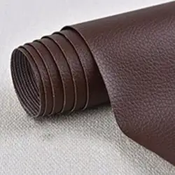 50cmx150cm Branco Adesivo Auto, Adesivo de Tecido de Couro Sofá de Reparo de Sofá de Couro(A642-Couro Marrom Escuro)