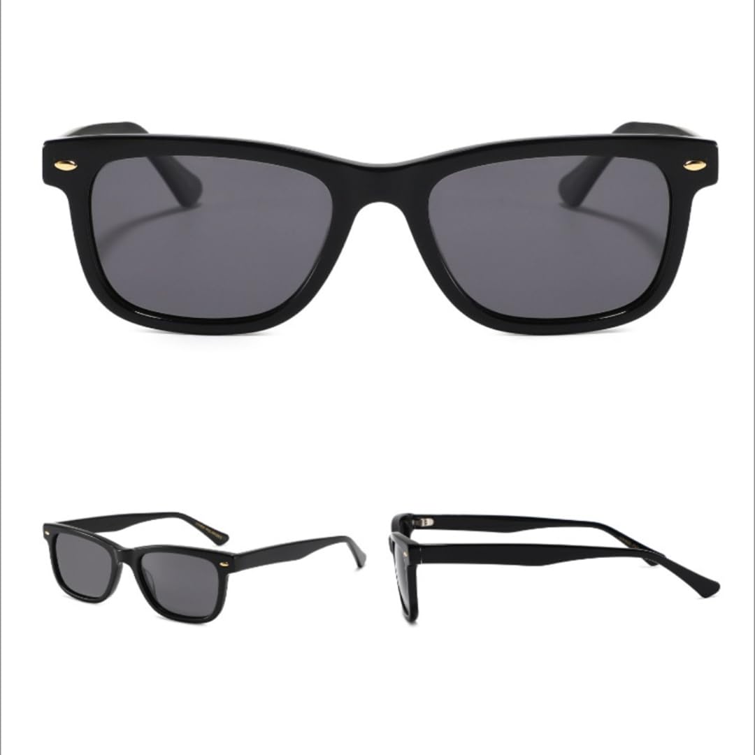 Gafas de sol con montura de titanio, protección UV400, polarizadas, para exteriores, montura pequeña de acetato, protección UV400.