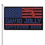 3x5 David Jolly for Governor Flags Double Sided 3-Layers 2026 United States Elections Flag for Outside Garden Lawn Yard Signs Large Decoration