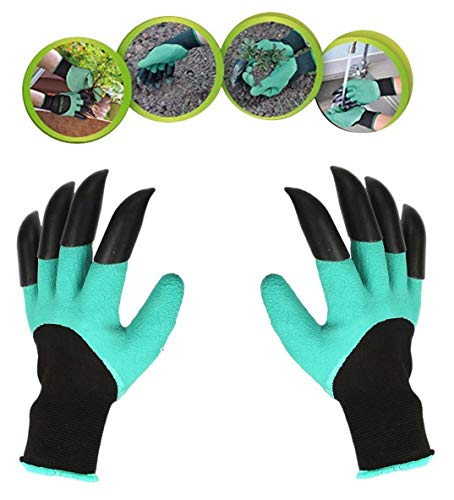 Preisvergleich Produktbild Gartenhandschuhe Krallen wasserdicht und atmungsaktiv Gartenhandschuhe zum Graben Pflanzen Gartenarbeit Geschenke für Frauen und Männer
