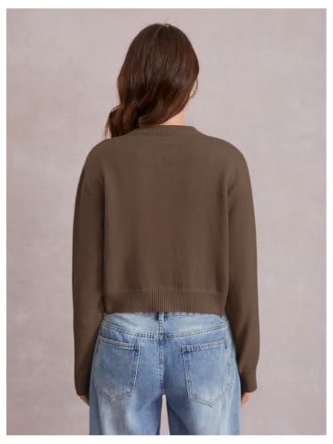 Image of SOLY HUX Women's Button Down Cropped Lightweight Cardigan Sweater Cute Fall Fashion 2026