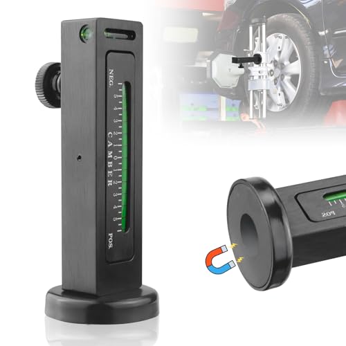 FSWWSF Ausrichtungssturzlehre Magnetisch Einstellwerkzeug, Kfz Achsvermessung, Ausrichtungssturzlehre, Pkw Sturz magnetspurwerkzeug Camber Castor Strebe Rad Ausrichtung Gauge Tool
