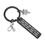 Enfermera Regalo Enfermera Llavero RN Charm Enfermería Graduación Regalo Joyería Médica Enfermera Regalos Inspiración, Acero inoxidable,