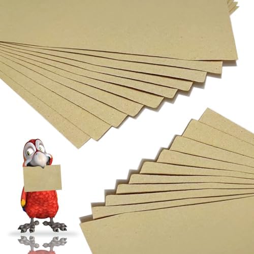Gravel Liner Paper for Bird Cage, 11 x 17 inch Birdcage Liner Bedding Calcium Paper Special for Bird Cage in Sea Sand Pick Your Size (50)