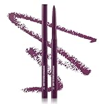 Plum Eyeliner Pencil, Waterproof & Smudge-Proof Purple Eyeliner, Long-Lasting Quick-Dry Gel Formula for Women