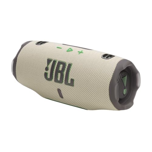 Image of JBL Charge 6, Powerful Pro Sound with AI Sound Boost Wireless Portable Bluetooth Speaker,28 Hrs Playtime, Auracast Multi-Speaker Connection, Built in Power Bank, IP68 Waterproof & dustproof, Sand