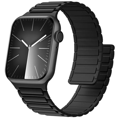 VEMIGON Silicone Magnetic Watch Band Compatible with Apple Watch Straps 49mm 46mm 45mm 44mm 42mm 41mm 40mm 38mm Men Women, Sport Solo Loop for iWatch Series 10 9 8 7 6 5 4 3 2 1 SE2 SE Ultra2 Ultra (B0CX225YW3) Amazon Price History, Amazon Price Tracker