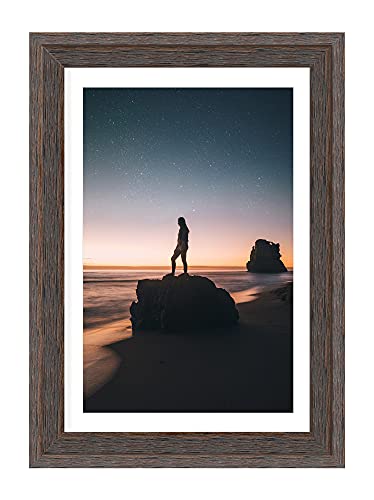 Golden State Art, Bilderrahmen aus Massivholz mit breitem Profil – 33 x 48 cm Posterrahmen ohne Matte oder 28 x 43 cm…